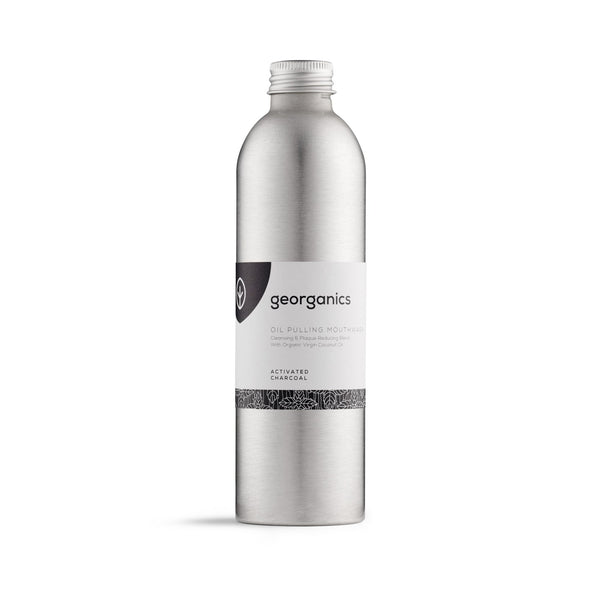Georganics Oil Pulling Mouthwash Activated Charcoal