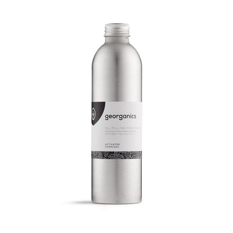 Georganics Oil Pulling Mouthwash Activated Charcoal