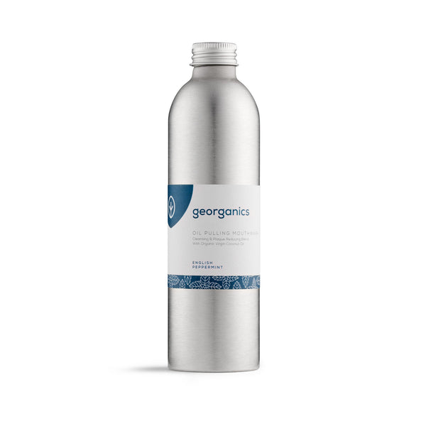 Georganics Oil Pulling Mouthwash English Peppermint