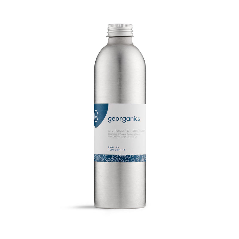 Georganics Oil Pulling Mouthwash English Peppermint
