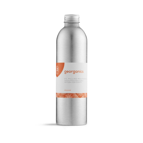 Georganics Oil Pulling Mouthwash Sweet Orange