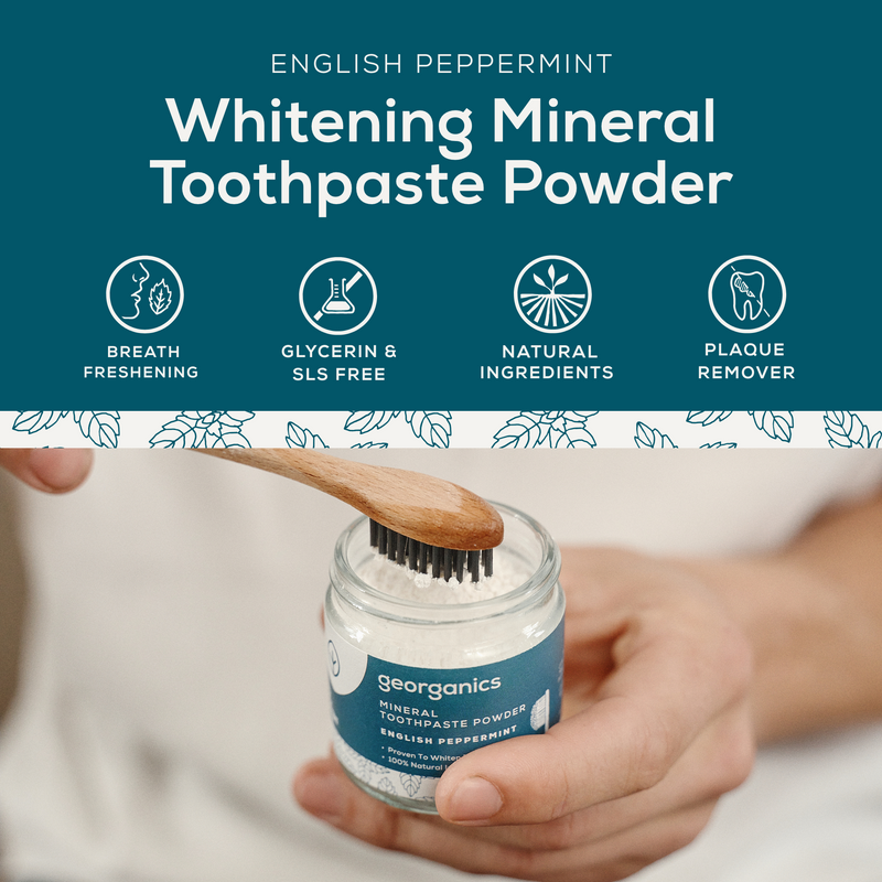 Georganics Whitening Toothpowder Peppermint