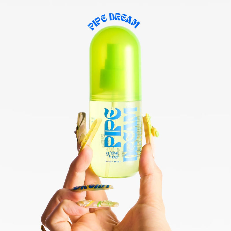 Glow Hub Body Mist Pipe Dream, verfrissende hair & body mist met citrus en bosgeur