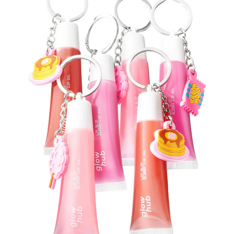 Glow Hub Lip Slip Glossy Lip Oil Glow Hubba, hydraterende lipolie met roze tint en glanzende finish