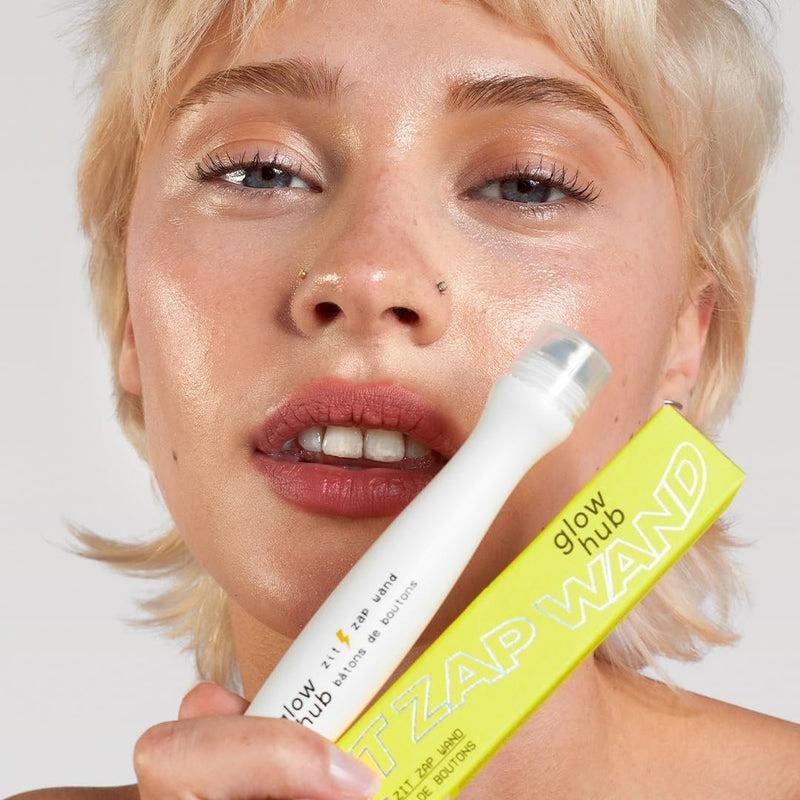 Glow Hub Zit Zap Wand Spot Treatment, een gerichte behandeling voor onzuiverheden met papaya en salicylzuur.