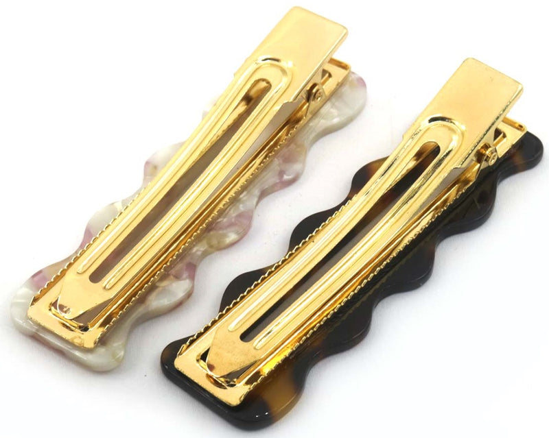 Hair Musthaves Hair Clip Set Brown Pink 2pcs