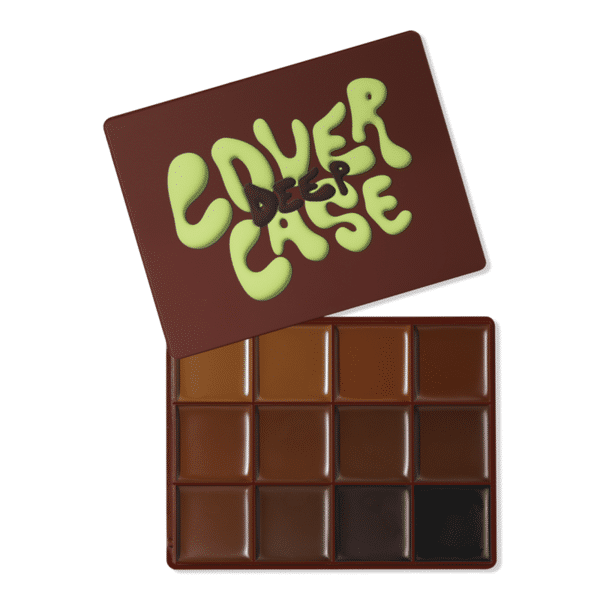 Made By Mitchell Cover Case Foundation Palette Deep, foundation palette met 12 tinten.