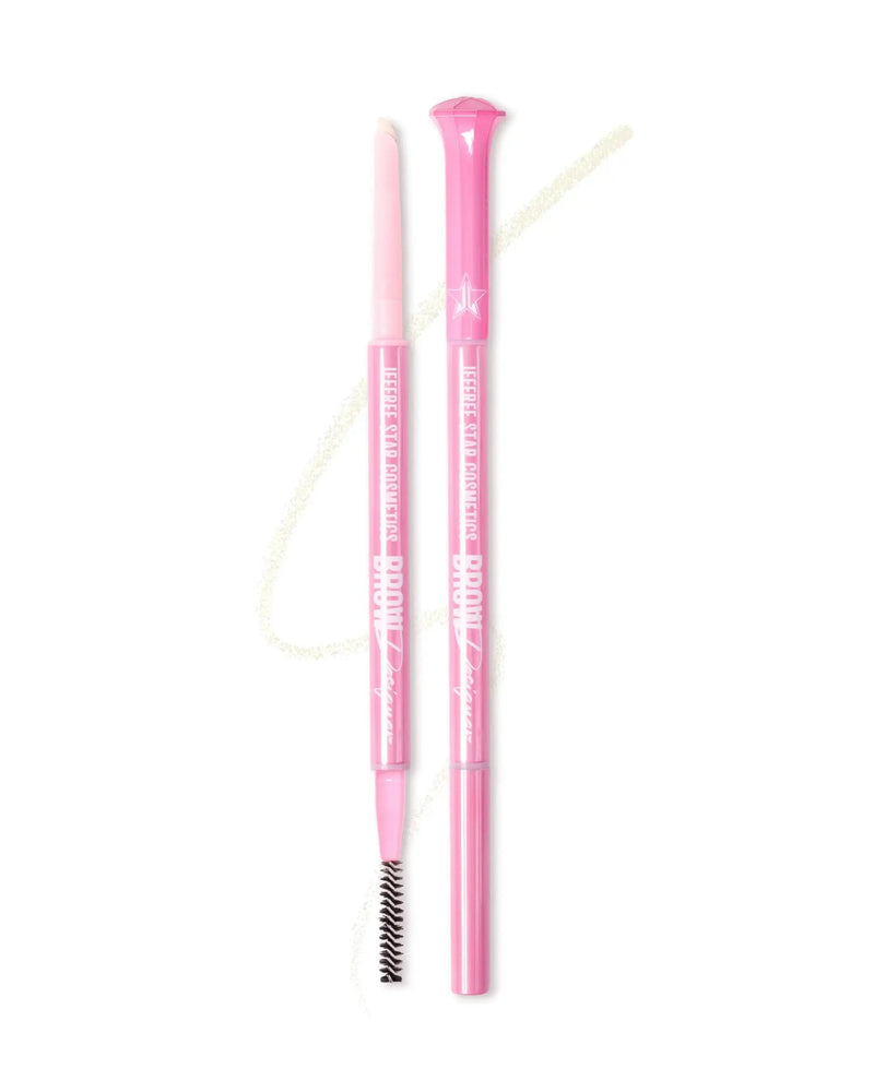 Jeffree Star Cosmetics Brow Designer Brow Pencil Platinum, wenkbrauwpotlood met schuine tip