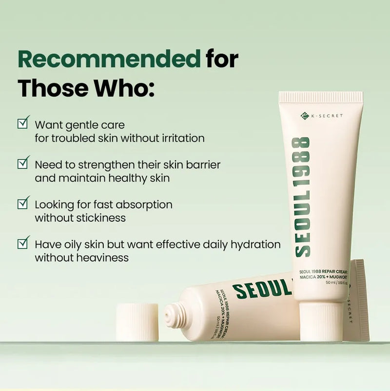 K-Secret Seoul 1988 Repair Cream Niacica 20% + Mugwort