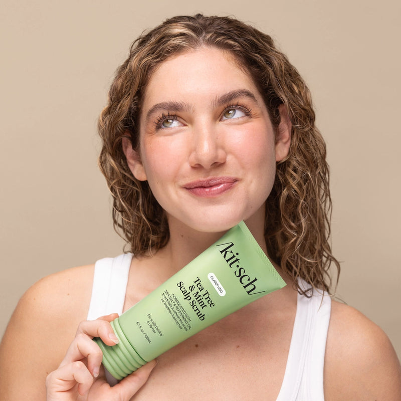 Kitsch Clarifying Tea Tree & Mint Scalp Scrub voor een schone hoofdhuid, foto 2 van 4
