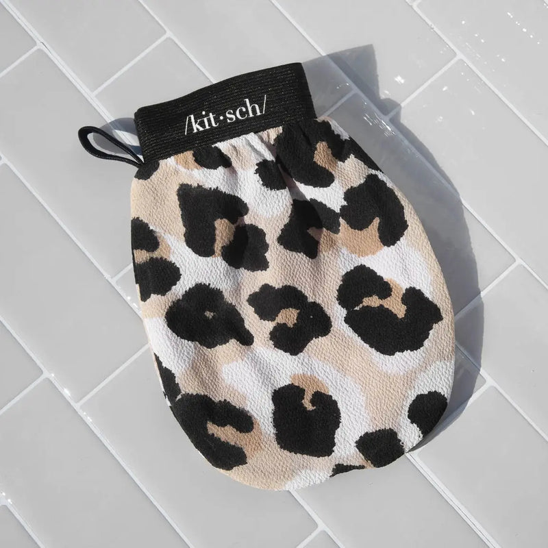 Kitsch Exfoliating Glove Leopard