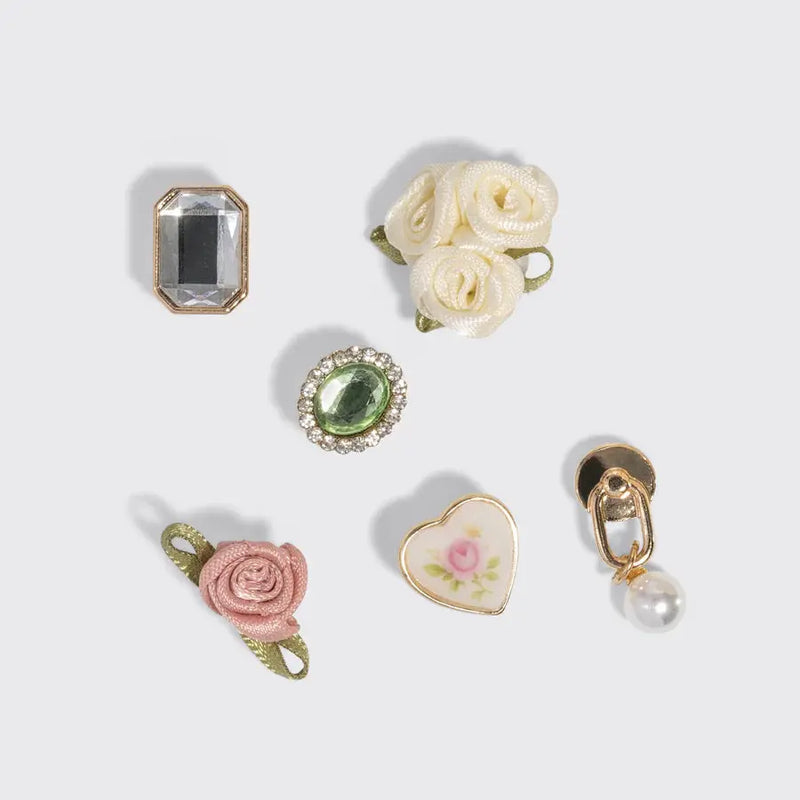 Kitsch Kitschpop Charms 6pc Set Vintage Ivory