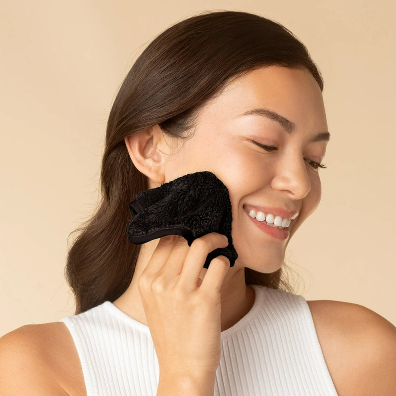 Kitsch Microfiber Face Towels 3pc Set Black 2