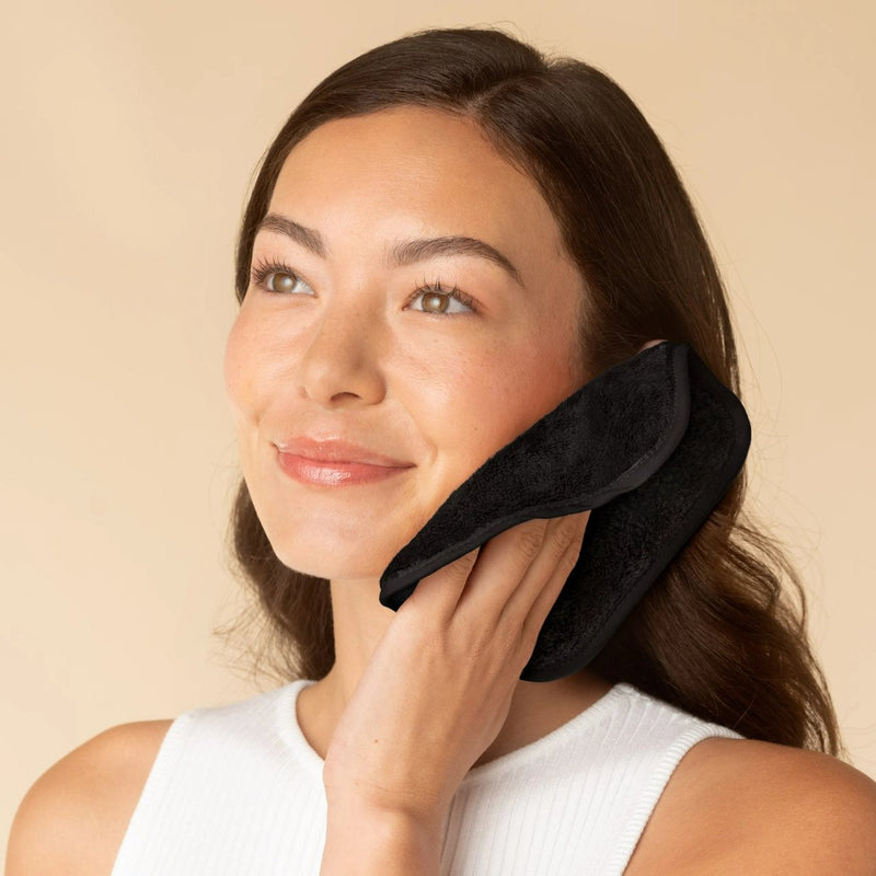 Kitsch Microfiber Face Towels 3pc Set Black 3
