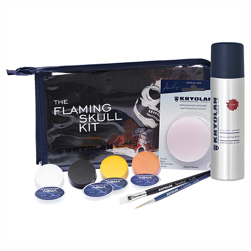 Kryolan Professional Make-up The Flaming Skull Kit