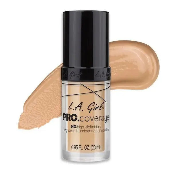 LA Girl HD Liquid Foundation GLM642 Fair, vloeibare foundation met medium tot volle dekking