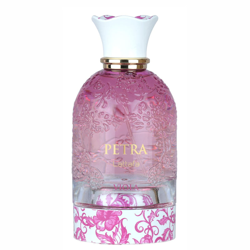 Lattafa Petra Viola Eau de Parfum, elegante en verfijnde damesgeur met fruitige en gourmand noten