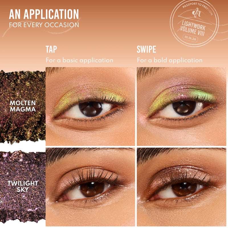 Danessa Myricks Beauty Lightwork Palette VIII Freedom Palette, oogschaduwpalette met 18 tinten