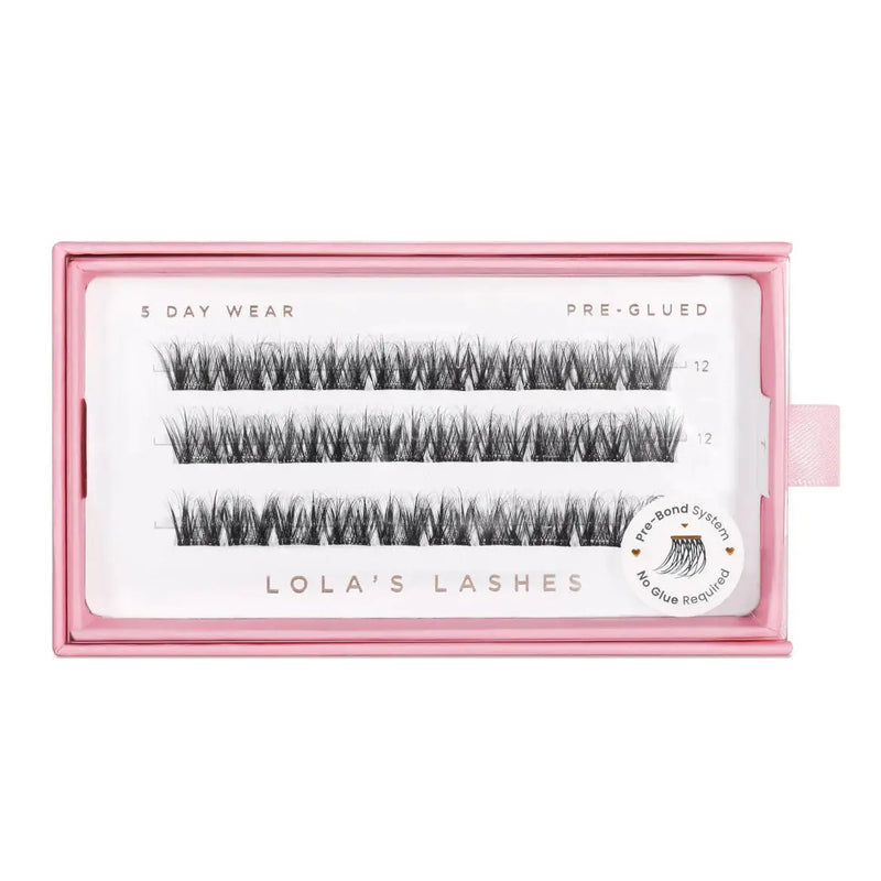 Lola's Lashes Soft Definition Single Length Pre-glued Lashes 12 mm Medium