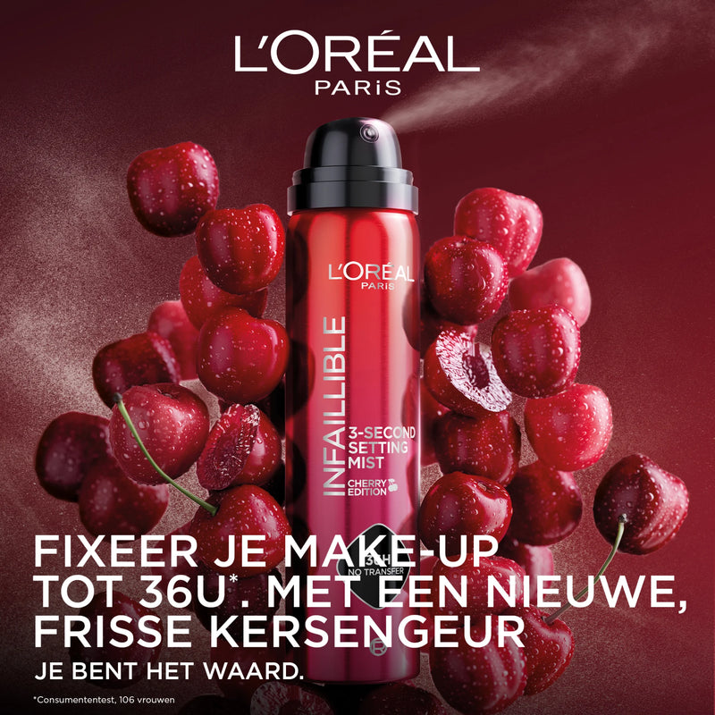 L'Oreal Paris Infaillible 3 Second Setting Mist Cherry
