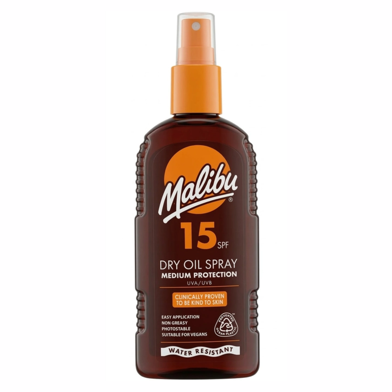 Malibu Suncare SPF 15 Dry Oil Spray 200 ml.