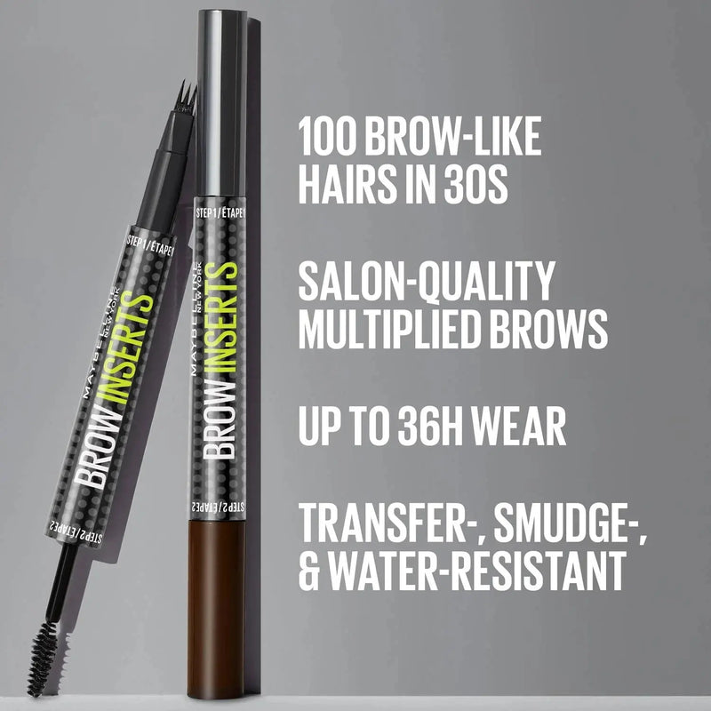 Maybelline Brow Insert 04 Medium Brown, 2-in-1 wenkbrauwpen en gel, foto 3 van 9