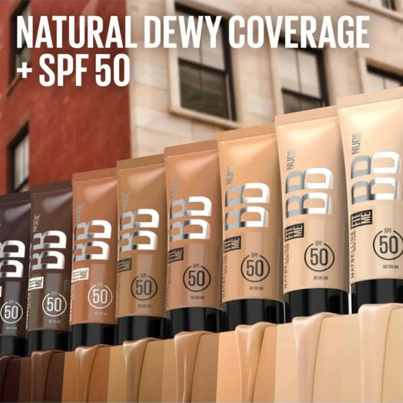 Maybelline Fit Me BB Cream Nude 10, lichte foundation met SPF 50, foto 7 van 8