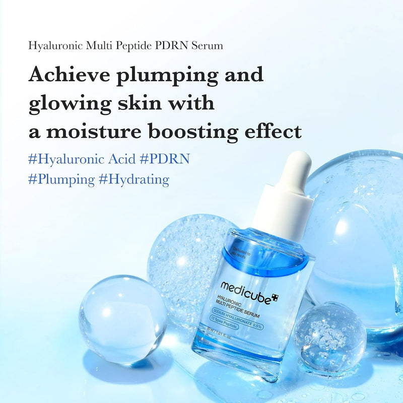 Medicube Hyaluronic Multi Peptide Serum, hydraterend gezichtsserum met hyaluronzuur en peptiden