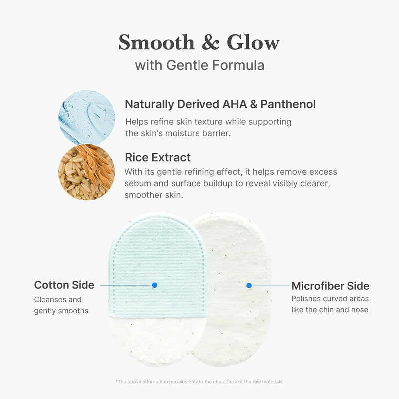 Medicube Zero Pore Peel Pad, exfolierende peeling pads met rijstextract en AHA voor gezicht en lichaam.