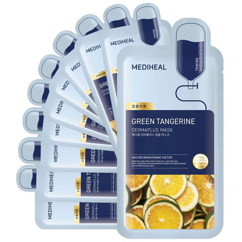 Mediheal Dermaplus Green Tangerine Mask 10-Pack