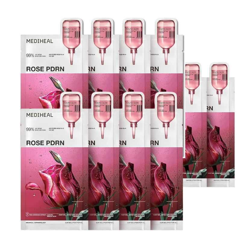 Mediheal Rose PDRN Essential Mask Healthy Glow 10-Pack