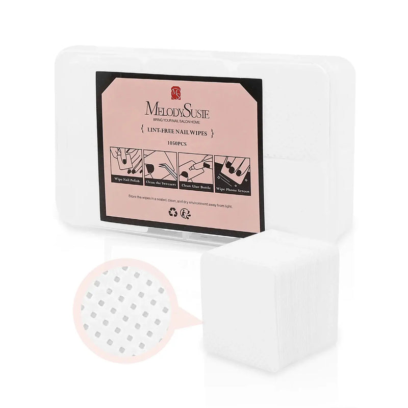 MelodySusie Lint Free Nail Wipes 1050Pcs