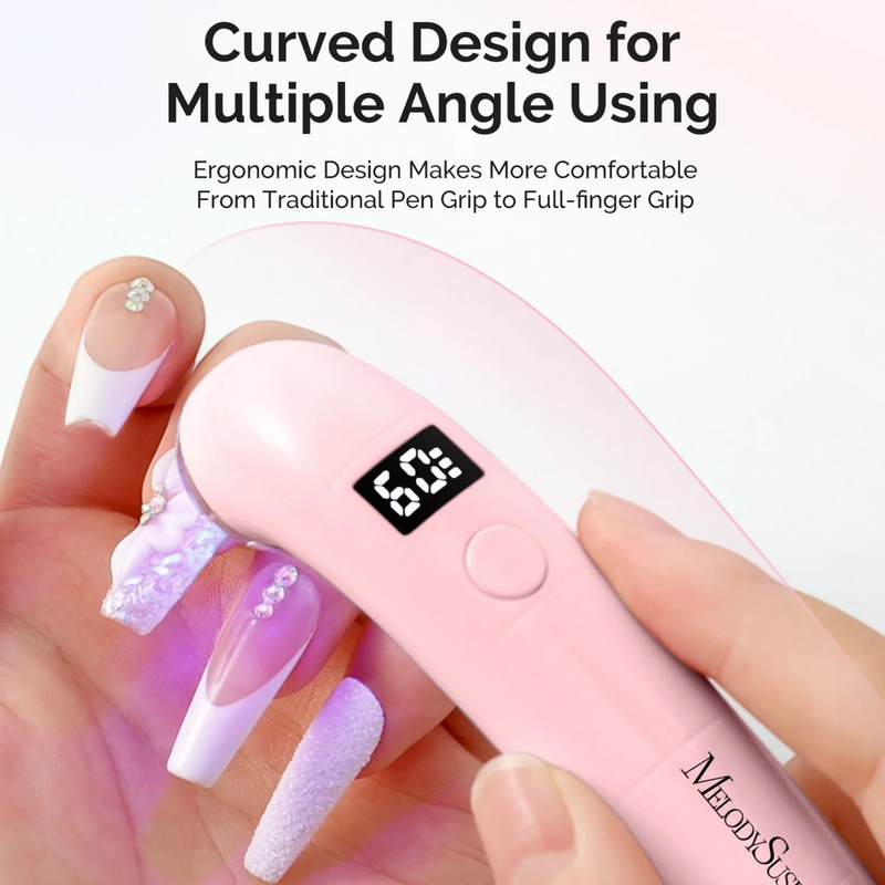 MelodySusie P-ART01A Rechargeable LED/UV Nail Lamp Pink