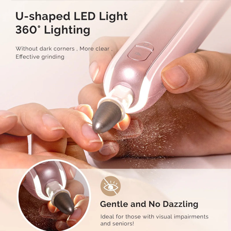 MelodySusie PC760G Manicure & Pedicure Nail Drill Kit 4.600RPM Pink