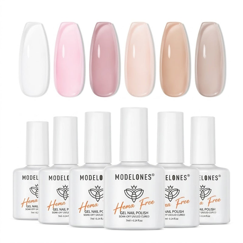 Modelones Gel Nail Polish Set Sheer Elegance