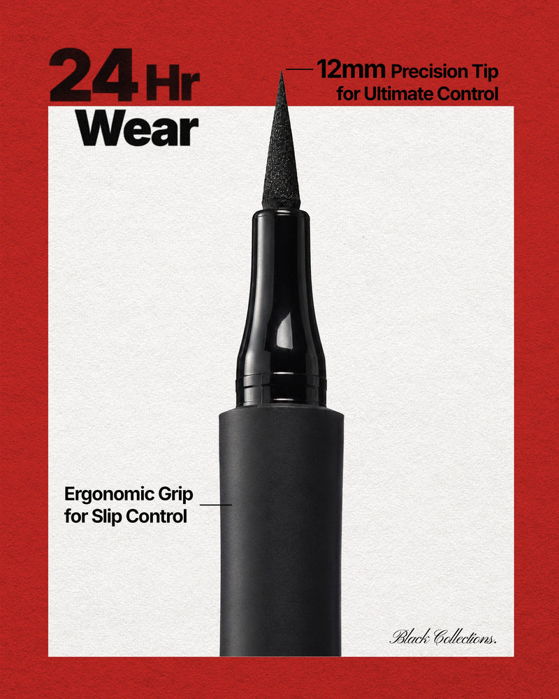 Moira 24HR Pro Tip Ink Liner 001, Black