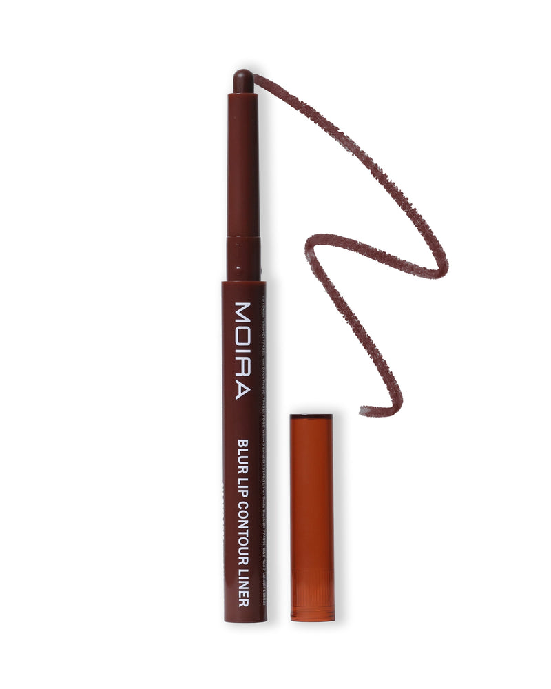 Moira Blur Lip Contour Liner 012 Deep Rose, romige lipliner met matte finish