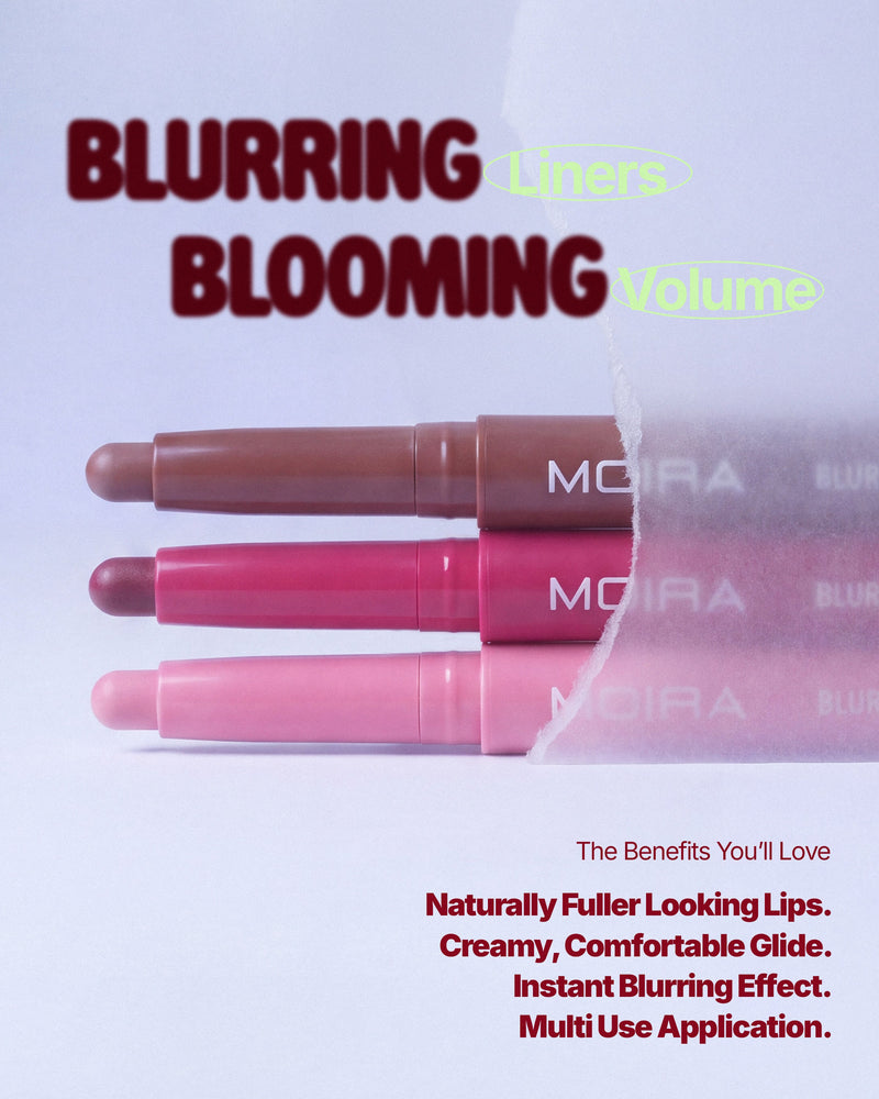 Moira Blur Lip Contour Liner 012 Deep Rose, romige lipliner met matte finish, foto 5 van 7