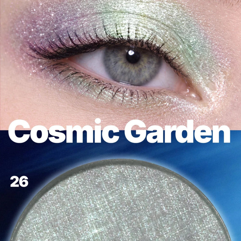 Moira Chroma Light Shadow 026 Cosmic Garden, hoog gepigmenteerde metallic oogschaduw