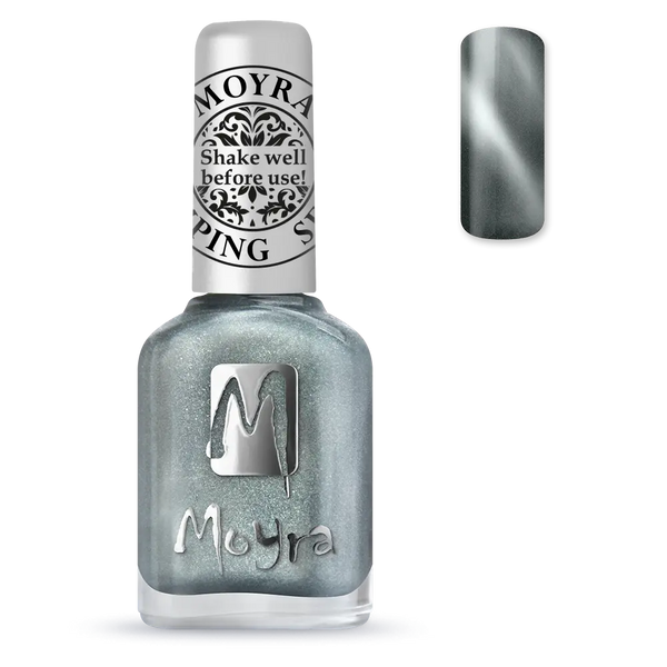 Moyra Stamping Nail Polish Cat Eye SP30 Magnetic Silver