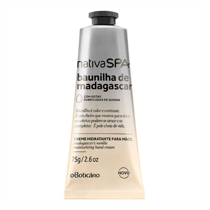 Native Nativa Spa Madagascar Vanille Hand Cream, hydraterende handcrème met vanillegeur