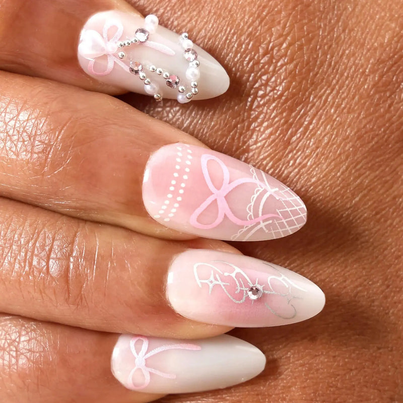 Never Have I Ever Press-On Nails Strawberries N Crème
