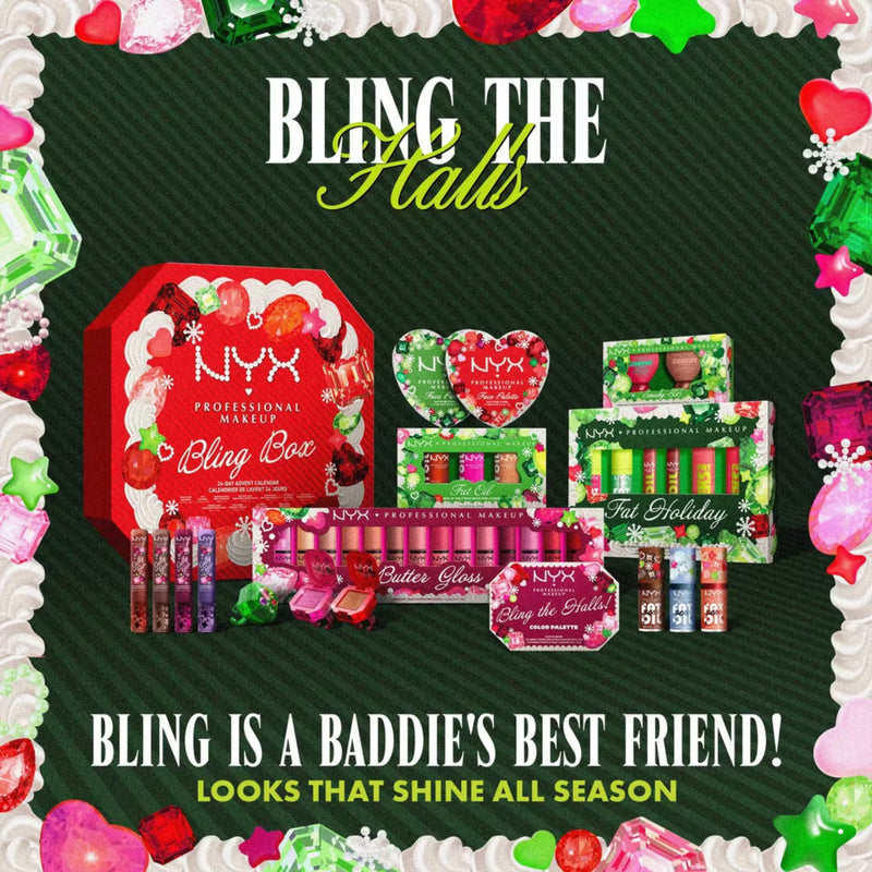 NYX Professional Makeup Bling the Halls Advent Calendar, 24-delige make-up adventskalender, foto 4 van 6