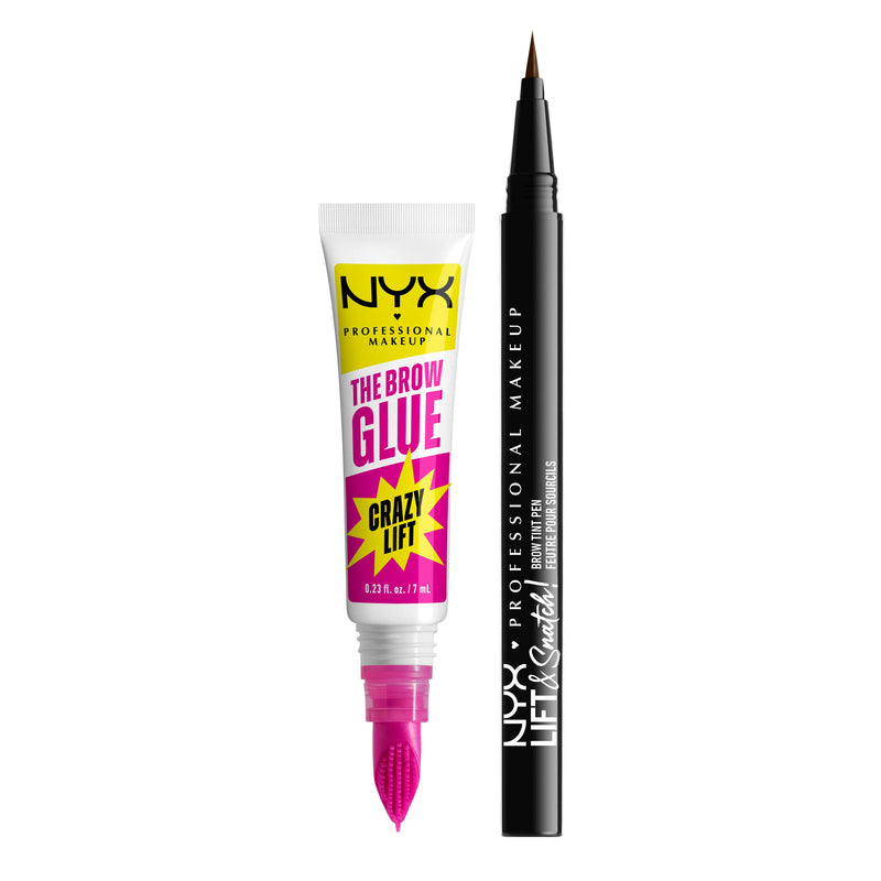 NYX Professional Makeup Bling the Halls Brow Glue Duo 02, wenkbrauw kit, foto 11 van 11