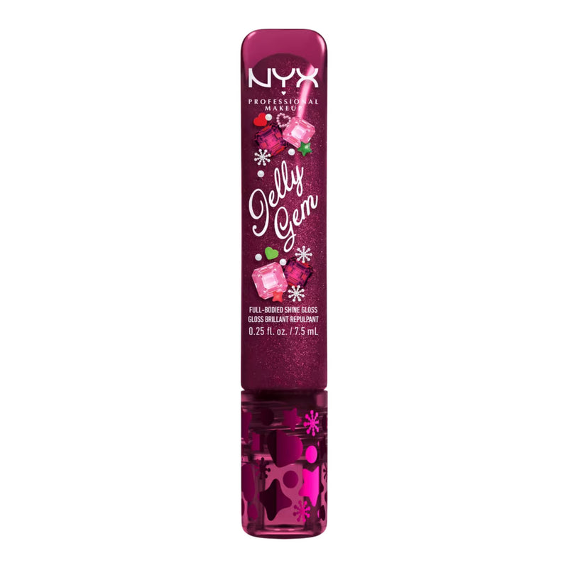 NYX Professional Makeup Bling the Halls Jelly Gem 02, high shine lipgloss met glitter, foto 7 van 7