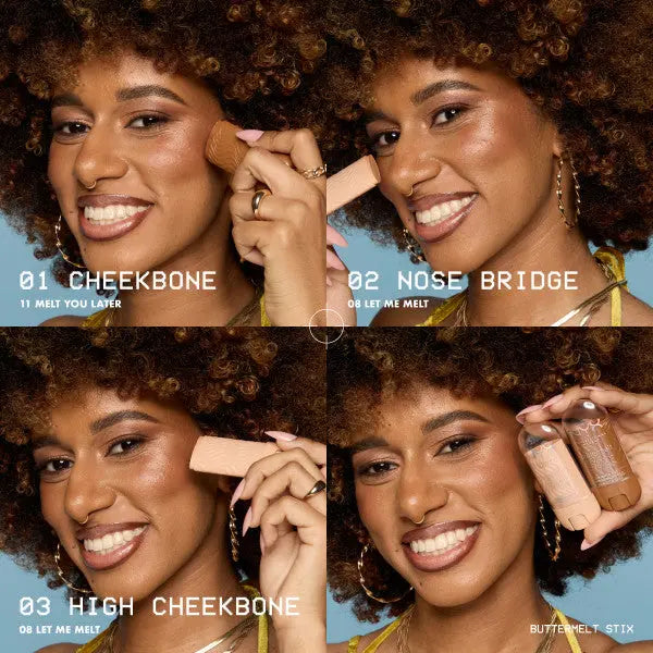 NYX Professional Makeup Buttermelt Highlighter Stix Big Melt Energy