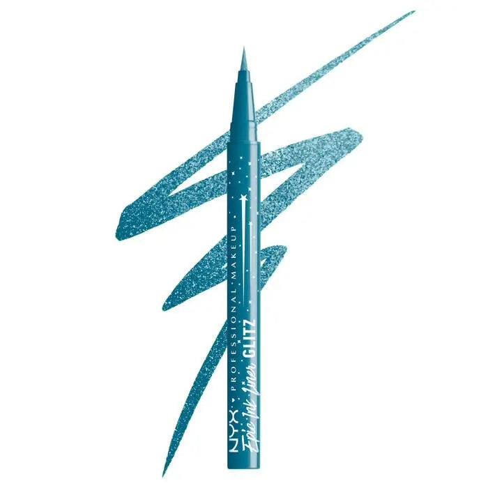 NYX Professional Makeup Epic Ink Liner Glitz Tapered Twinkle Blue