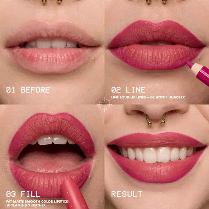 NYX Professional Makeup Fat Matte Smooth Color Lipstick Rose Robe