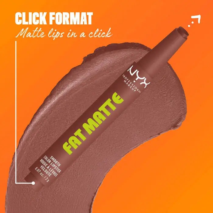 NYX Professional Makeup Fat Matte Smooth Color Lipstick Toasty Taupe