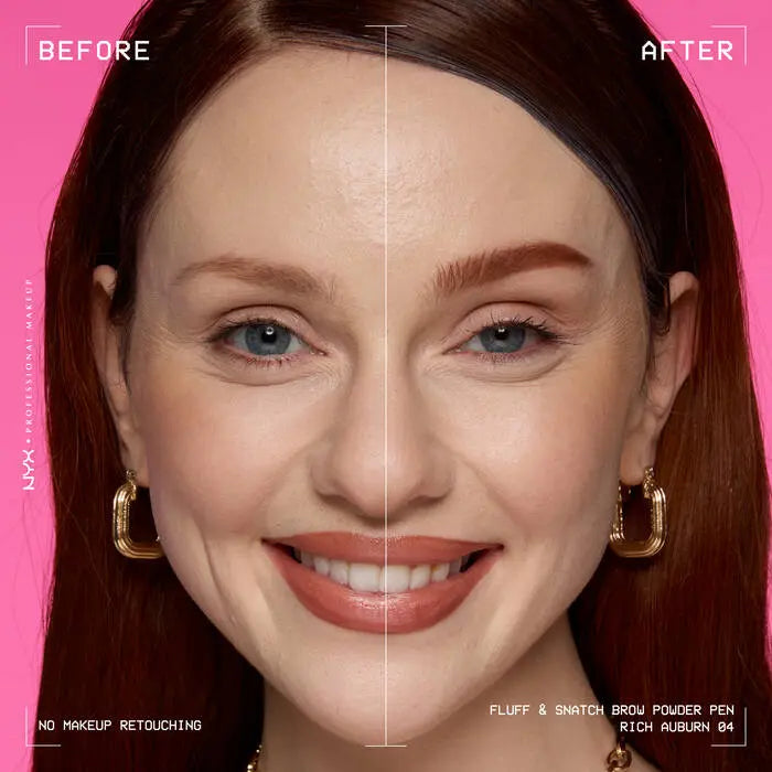 NYX Professional Makeup Fluff N Snatch Powder Pen Rich Auburn, wenkbrauwpen voor fluffy wenkbrauwen